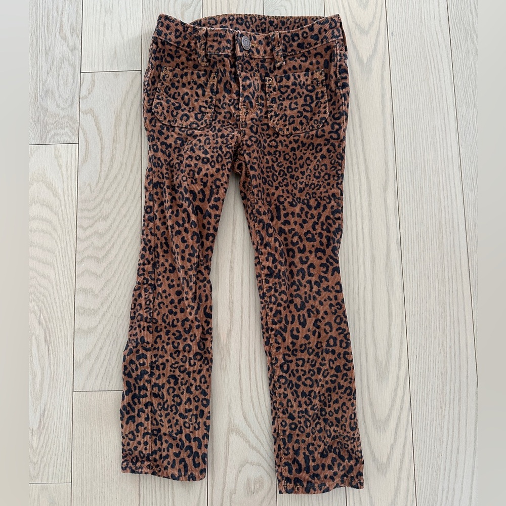 😍 Leopard Print Corduroy Jeans Girls size 4T
